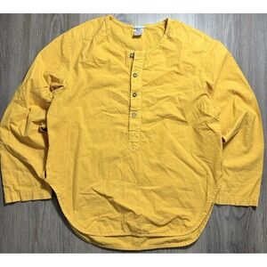 Prairie Underground Gold Yellow Button Front Shirt Womxns Rites Size M Utility